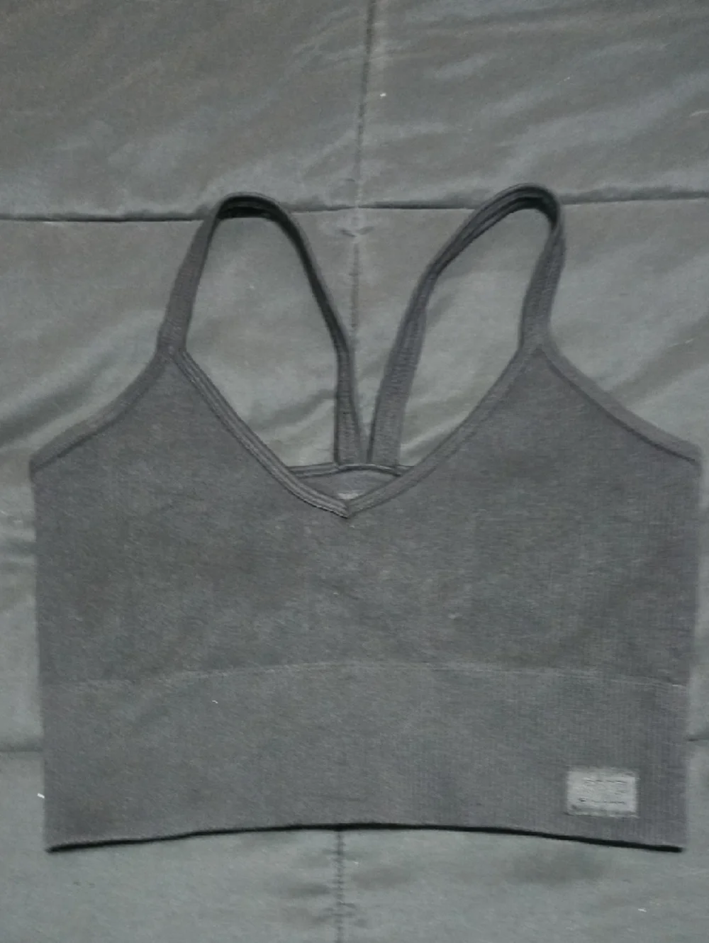 Summer Ray Black High-Rise Ribbed Leggings And Bra SET - Med - Picture 6 of 8